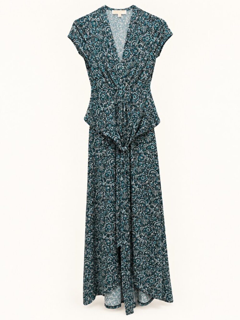 MICHAEL Michael Kors Paisley Wrap High-Low Maxi Dress Size 2